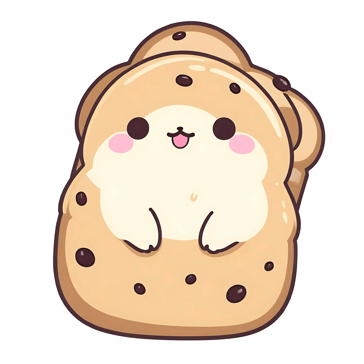 Cute Bearbread - Sticker - Heat Press Transfer