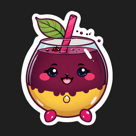 Cute Berry Juice - Sticker - Heat Press Transfer