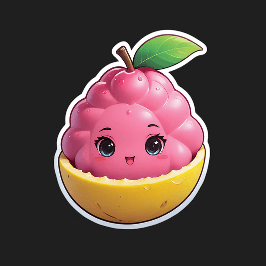 Cute Berry Sticker - Charming Fruit Design - Heat Press Transfer