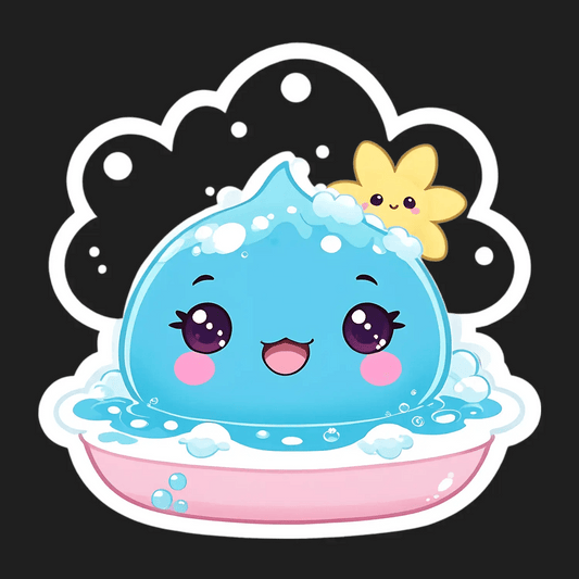 Cute Bubble Bath - Sticker - Heat Press Transfer