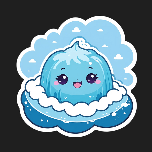 Cute Bubble Character - Sticker - Heat Press Transfer