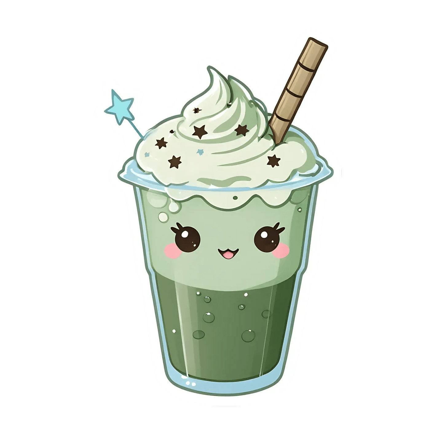 Cute Bubble Tea - Sticker - Heat Press Transfer