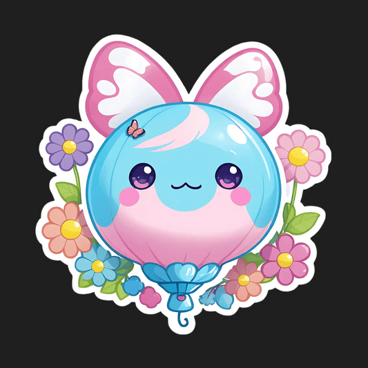 Cute Bunny Sticker - Colorful Spring Vibe - Heat Press Transfer