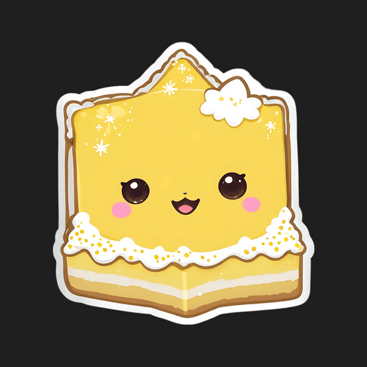 Cute Cake Slice - Sticker - Heat Press Transfer