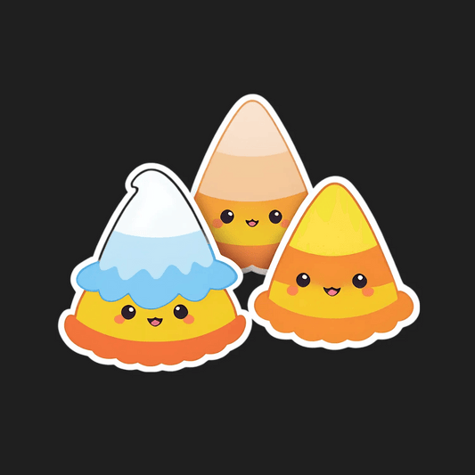 Cute Candy Corn - Sticker - Heat Press Transfer