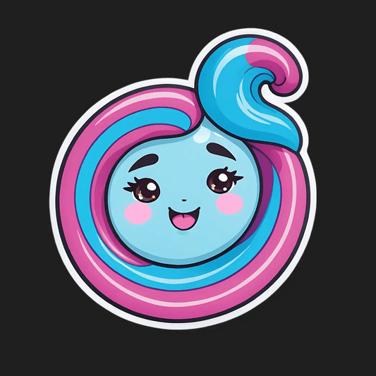 Cute Candy Swirl - Sticker - Heat Press Transfer