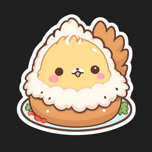 Cute Cat Burger - Sticker - Heat Press Transfer