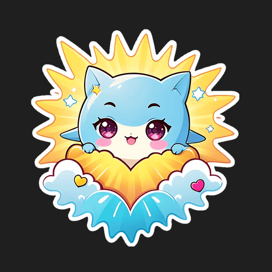 Cute Cat Sticker - UV DTF Sticker - Heat Press Transfer