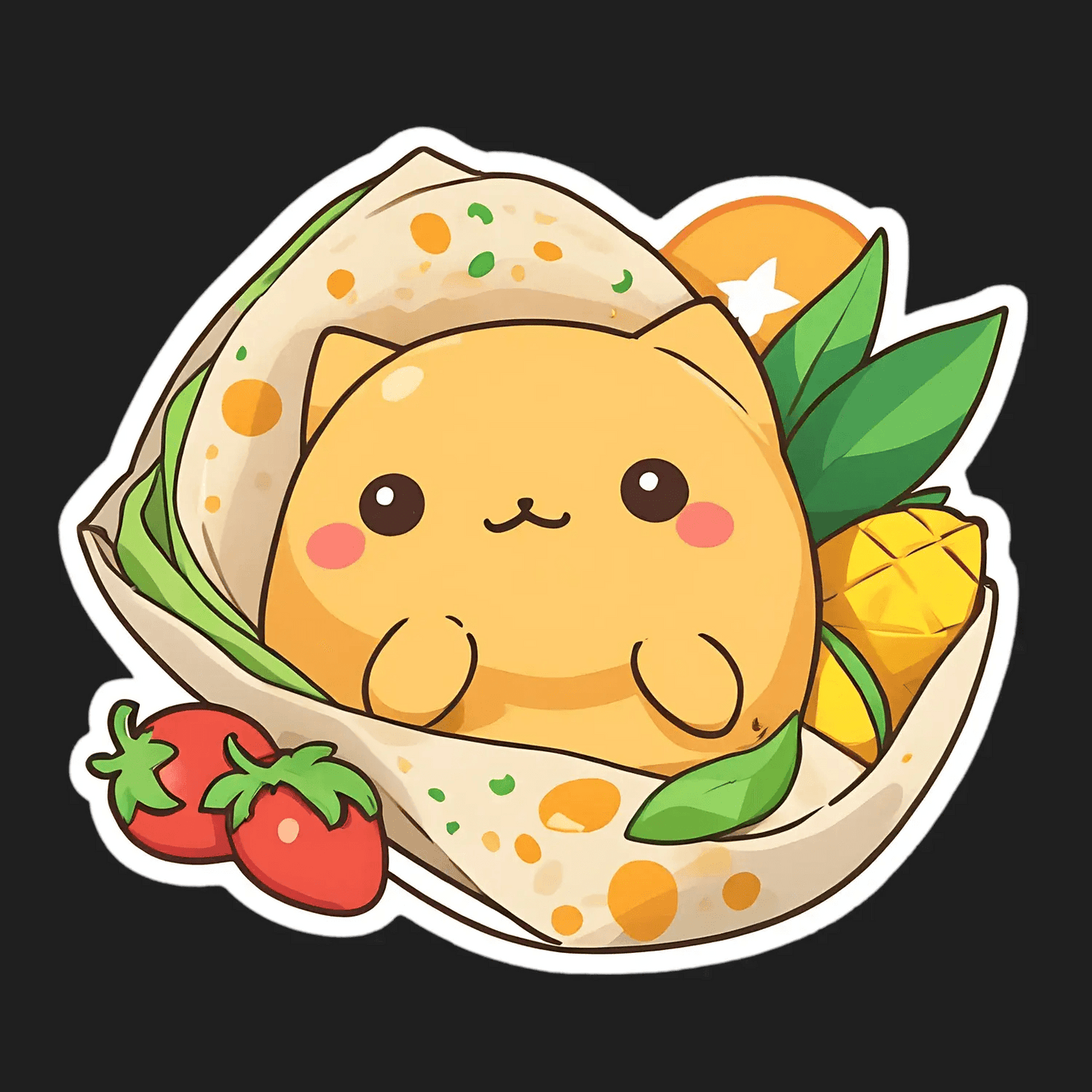 Cute Cat Taco - Sticker - Heat Press Transfer