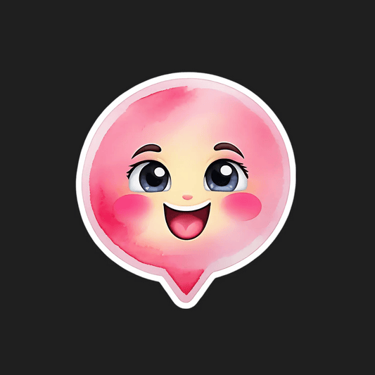 Cute Chat Emoji - Sticker - Heat Press Transfer