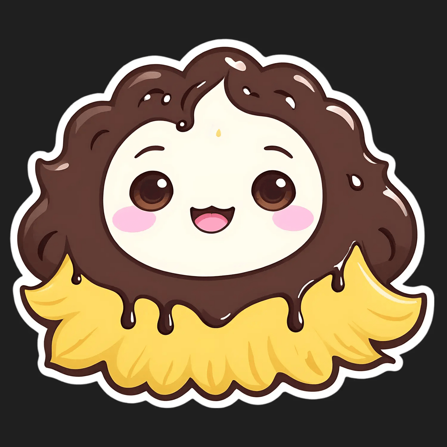 Cute Chocolate Cookie - Sticker - Heat Press Transfer