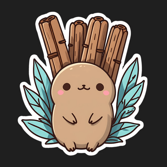 Cute Cinnamon Bun - Sticker - Heat Press Transfer