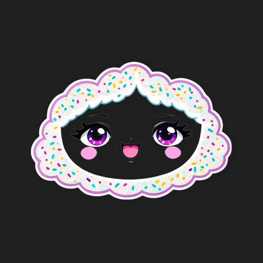 Cute Cloud - Colorful UV DTF Sticker - Heat Press Transfer