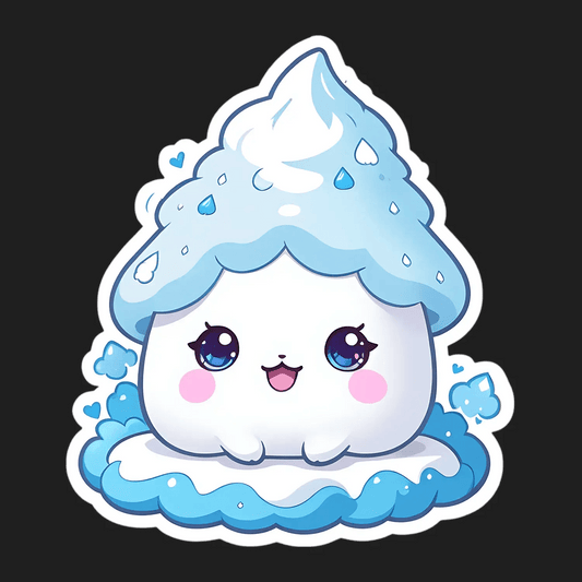 Cute Cloud Sticker - Adorable Weather Decor - Heat Press Transfer