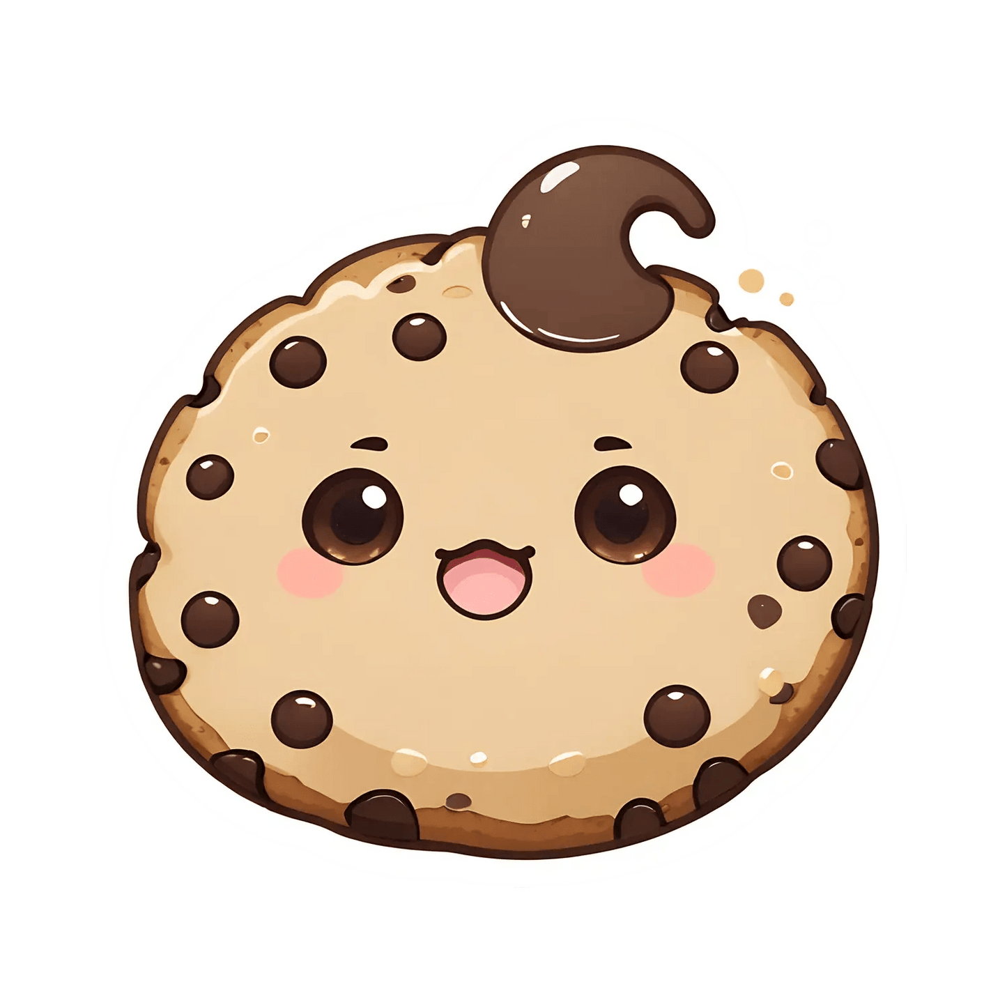 Cute Cookie Sticker - Adorable UV DTF Design - Heat Press Transfer