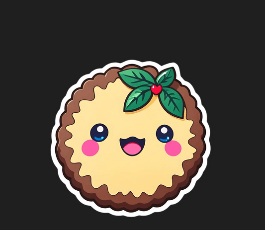 Cute Cookie Sticker - UV DTF - Heat Press Transfer