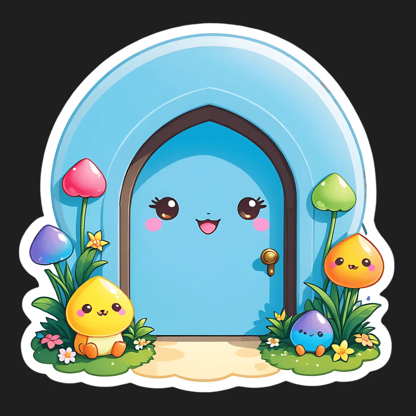 Cute Cottage Door - Sticker - Heat Press Transfer