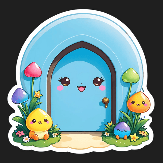 Cute Cottage Door - Sticker - Heat Press Transfer