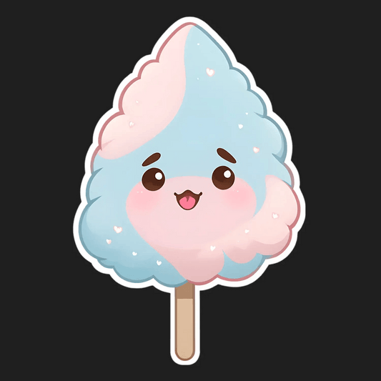 Cute Cotton Candy - Sticker - Heat Press Transfer
