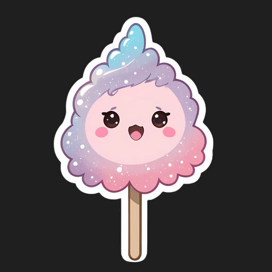 Cute Cotton Candy - Sticker - Heat Press Transfer