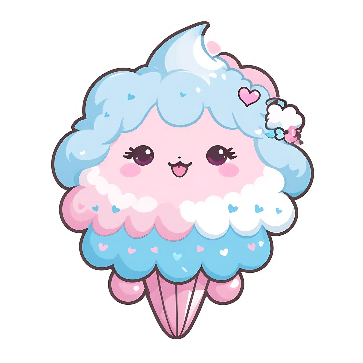 Cute Cotton Candy - Sticker - Heat Press Transfer