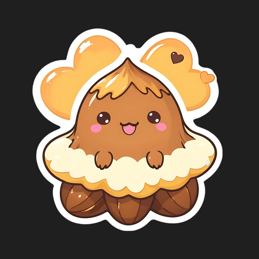 Cute Croissant - Adorable Food Sticker - Heat Press Transfer