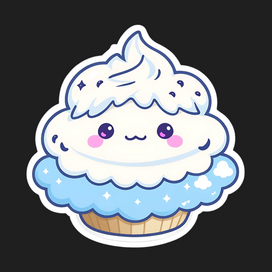 Cute Cupcake Sticker - Adorable UV DTF - Heat Press Transfer