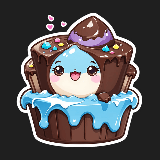 Cute Cupcake - Sticker - Heat Press Transfer