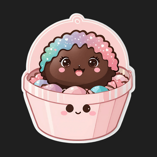 Cute Cupcake Sticker - Perfect for Kawaii Decor - Heat Press Transfer