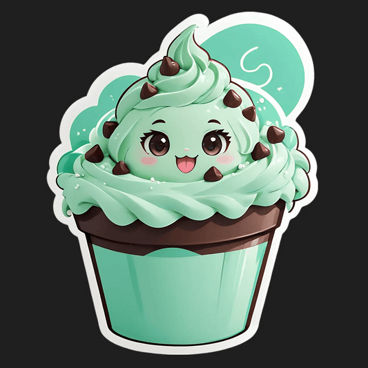 Cute Cupcake Sticker - UV DTF - Heat Press Transfer