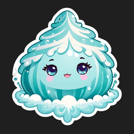 Cute Cupcake Sticker - Whimsical Cartoon Style - Heat Press Transfer