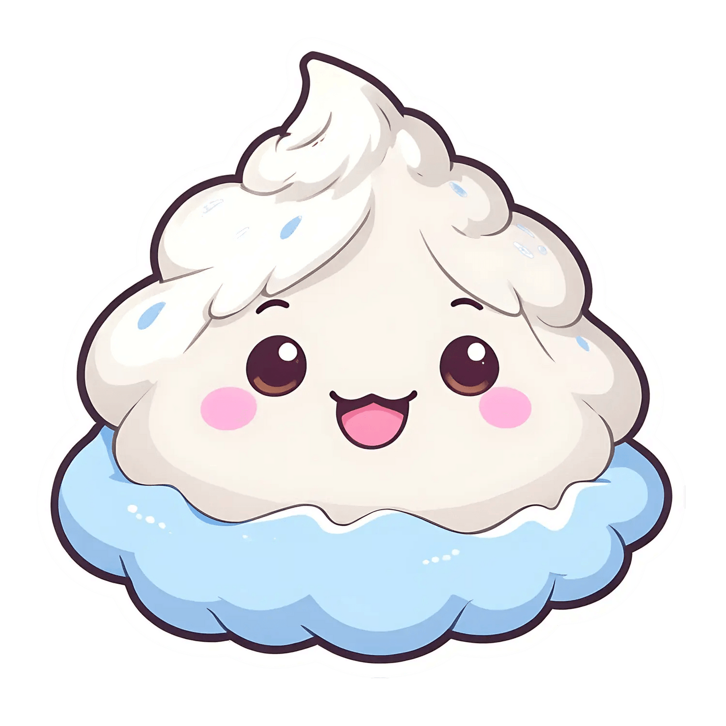 Cute Cupcake Sticker - Whimsical UV DTF Design - Heat Press Transfer