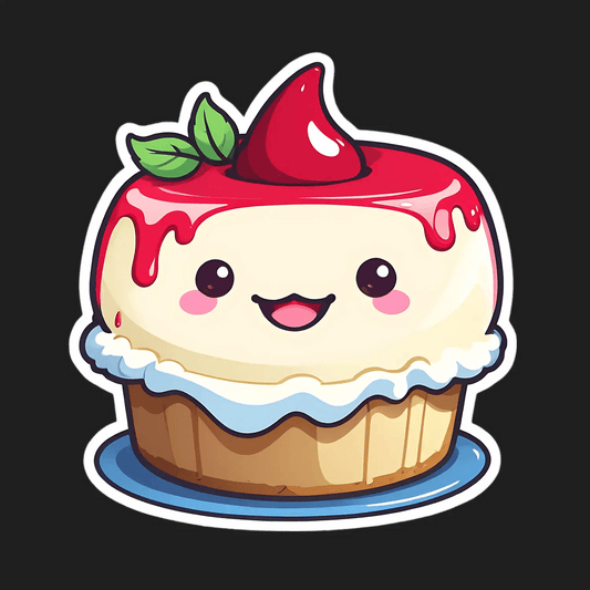 Cute Cupcake - UV DTF Sticker - Heat Press Transfer