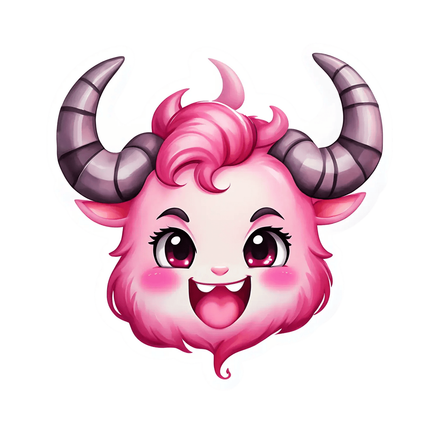 Cute Demon - UV DTF Sticker - Heat Press Transfer