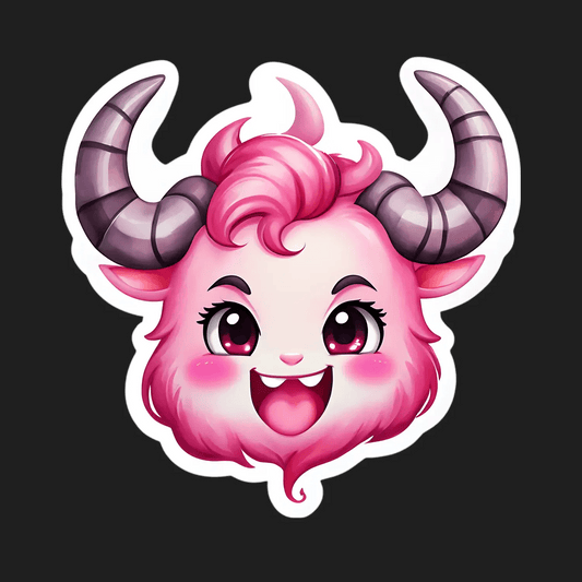 Cute Demon - UV DTF Sticker - Heat Press Transfer