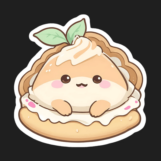 Cute Dessert Bun - Sticker - Heat Press Transfer