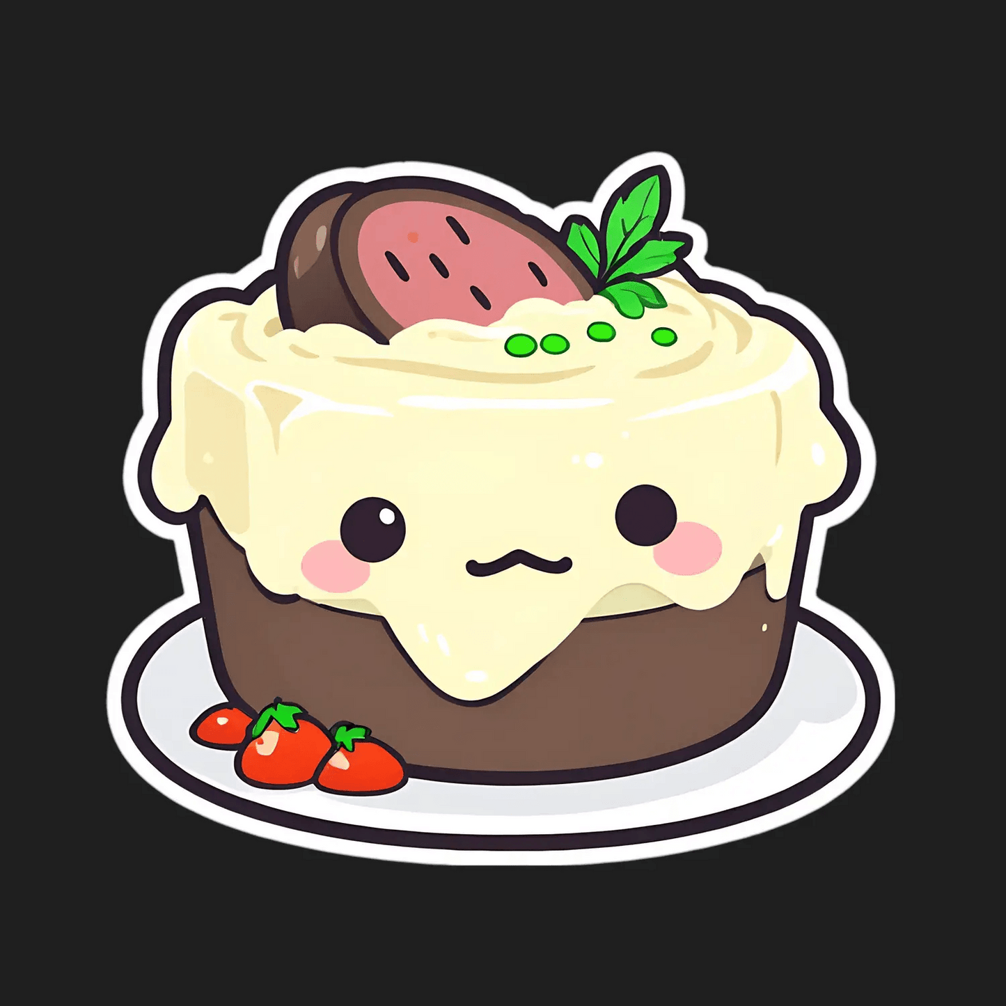 Cute Dessert Cake - Sticker - Heat Press Transfer