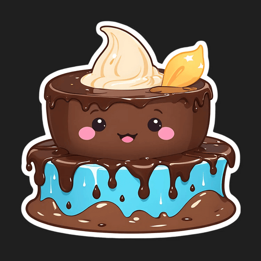 Cute Dessert Cake - Sticker - Heat Press Transfer