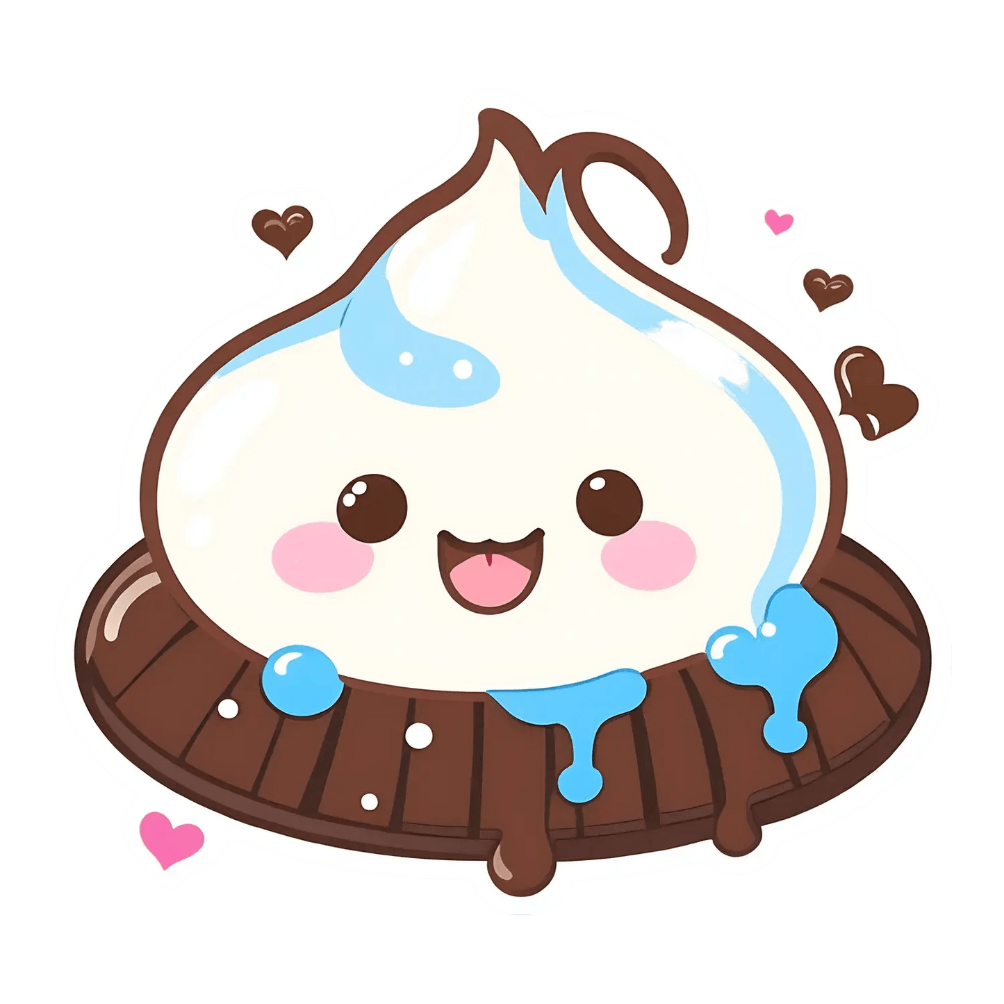 Cute Dessert Character - Sticker - Heat Press Transfer