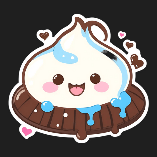 Cute Dessert Character - Sticker - Heat Press Transfer