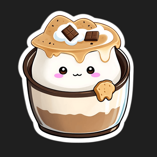 Cute Dessert Cup - Sticker - Heat Press Transfer