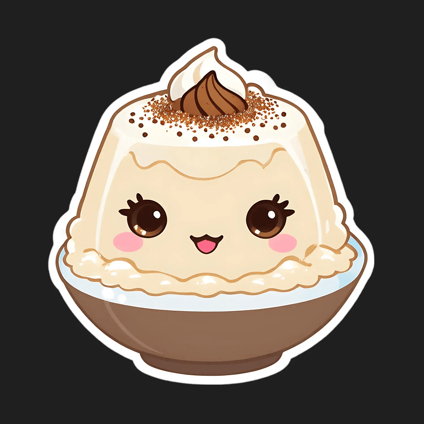 Cute Dessert Cup - Sticker - Heat Press Transfer