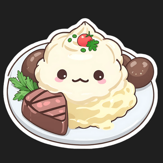 Cute Dessert Platter - Sticker - Heat Press Transfer