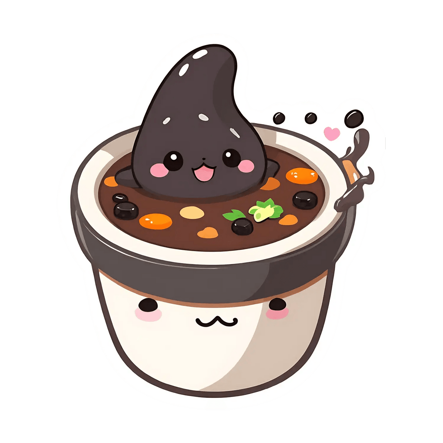 Cute Dessert Poop - Bubble Tea Sticker - Heat Press Transfer