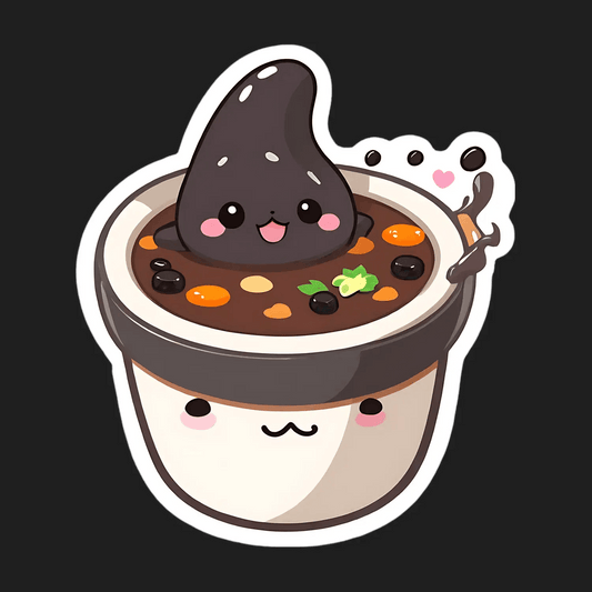 Cute Dessert Poop - Bubble Tea Sticker - Heat Press Transfer