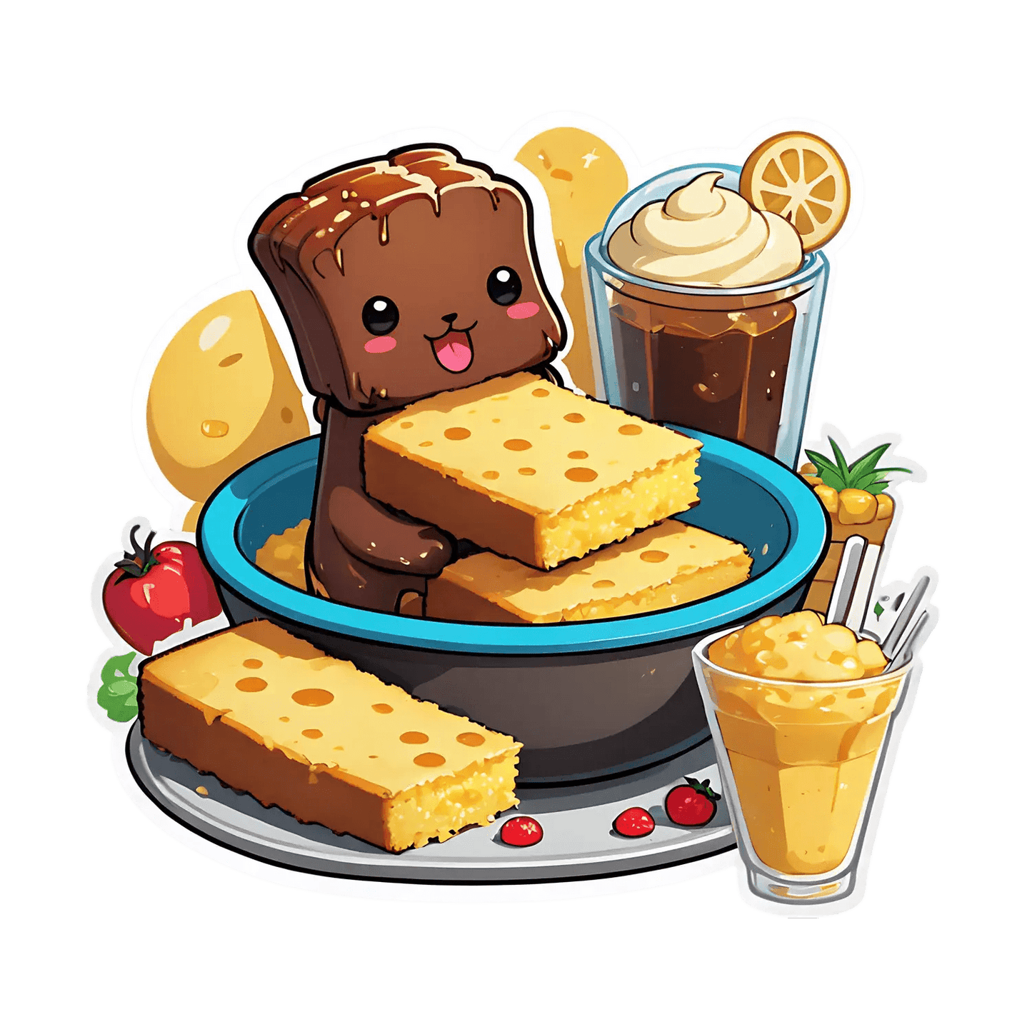 Cute Dessert Themed - Sticker - Heat Press Transfer