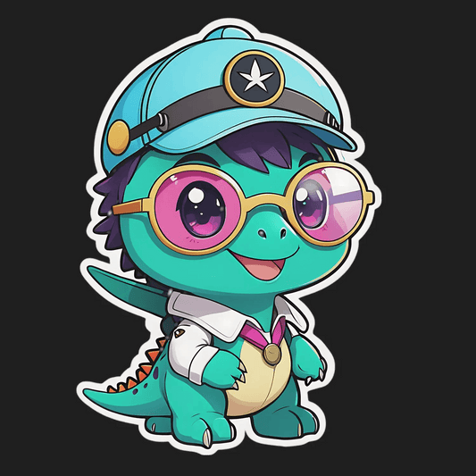 Cute Dino Doctor - Sticker - Heat Press Transfer
