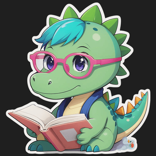 Cute Dinosaur - Sticker - Heat Press Transfer