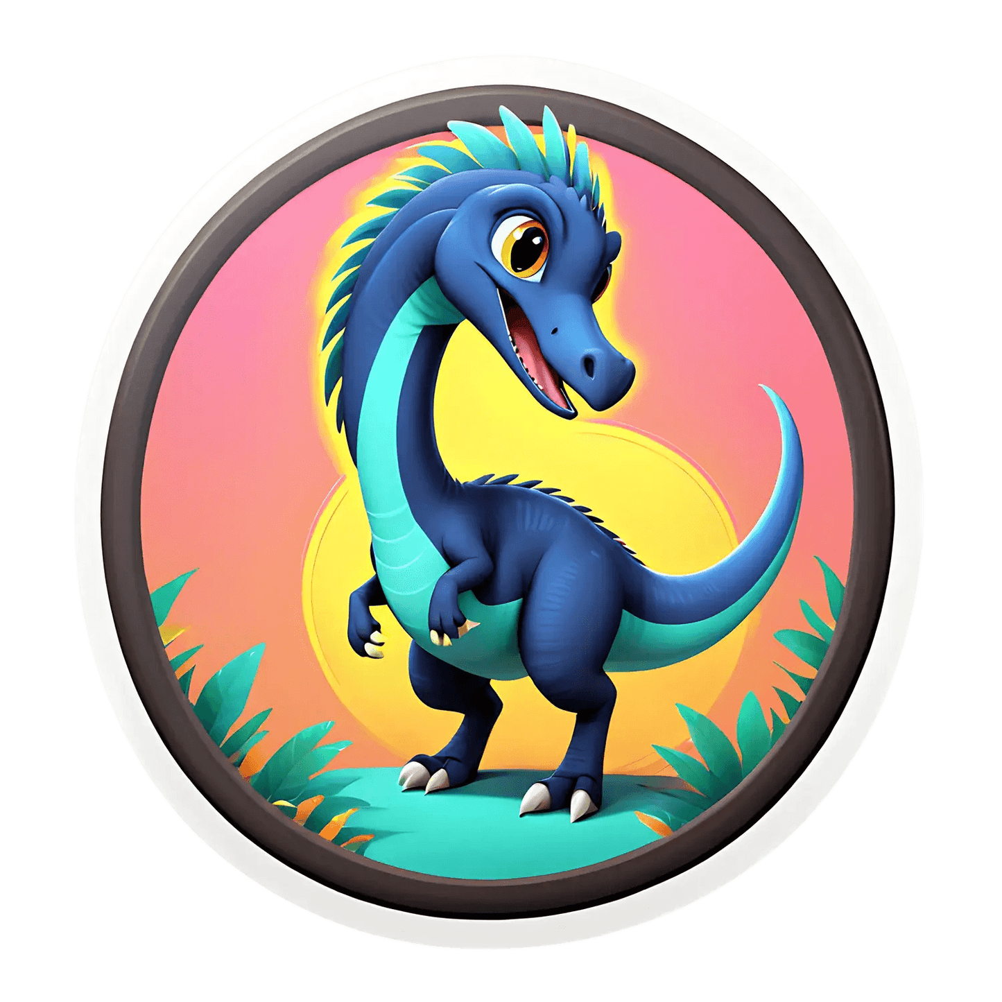 Cute Dinosaur Theme - UV DTF Sticker - Heat Press Transfer