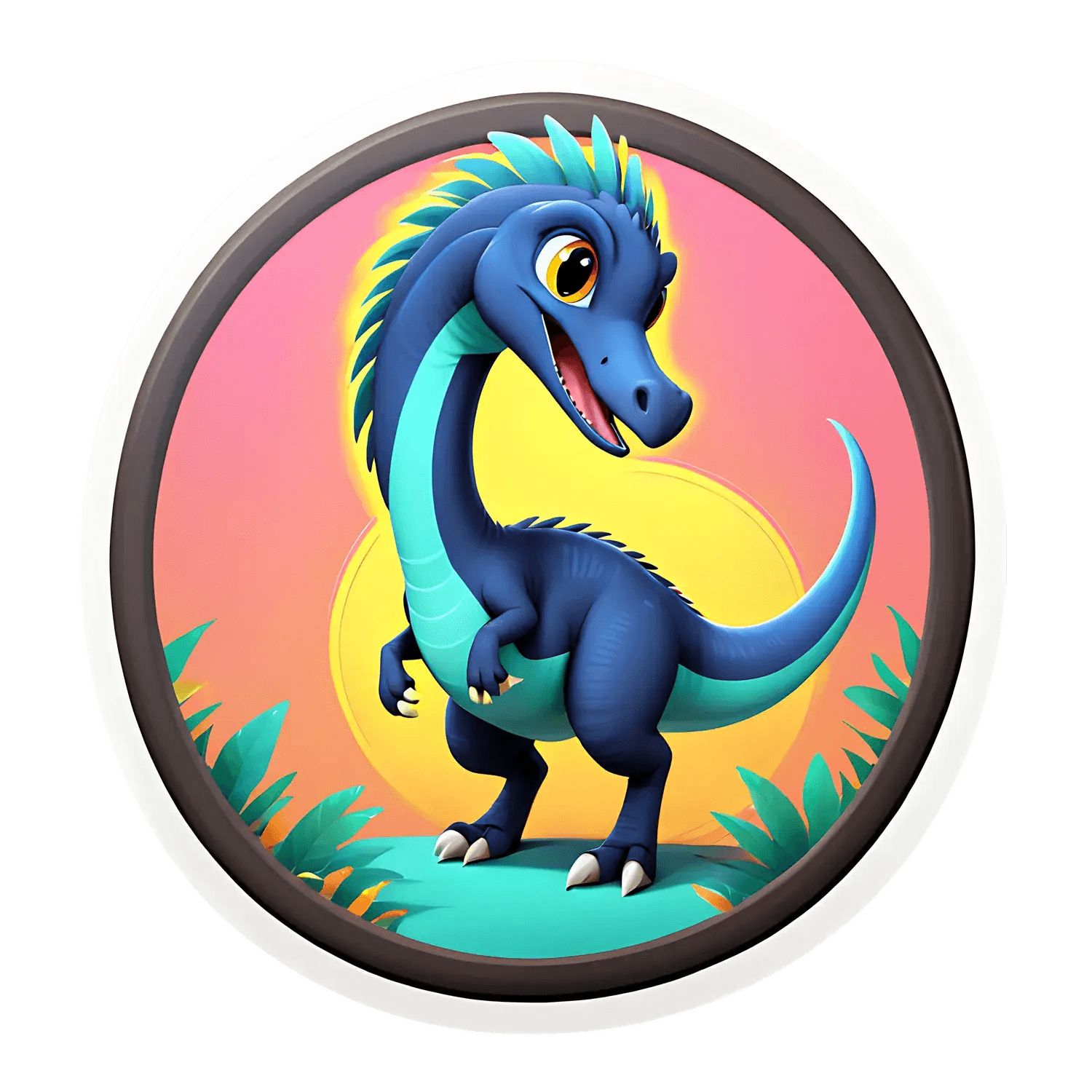 Cute Dinosaur Theme - UV DTF Sticker - Heat Press Transfer